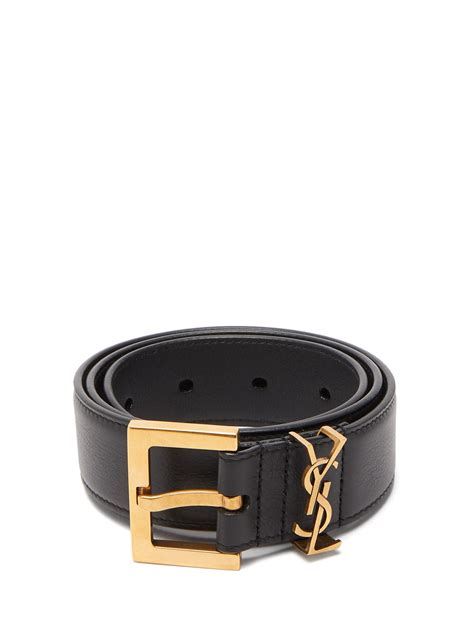 ysl big logo belt|yves st laurent men's belt.